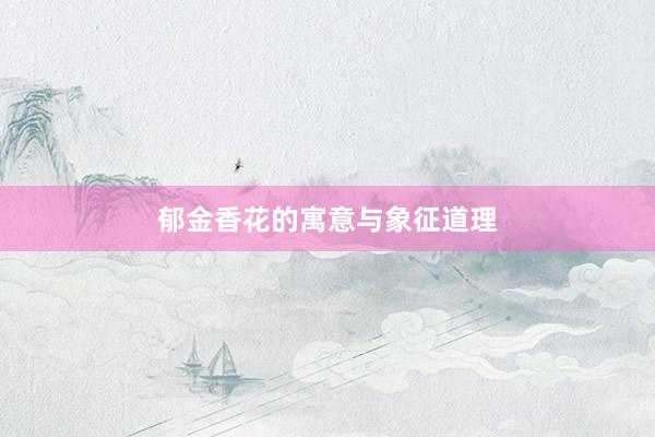 郁金香花的寓意与象征道理